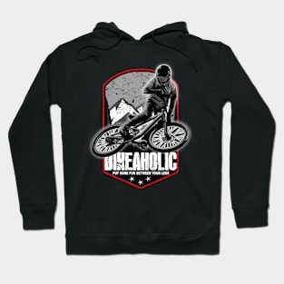 Bikeaholic Cool Downhill Mountain Biking Hoodie